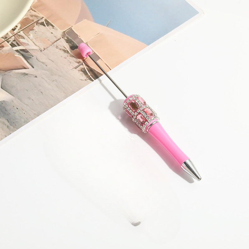 Wholesale 10pcs Beadable Pens Heavy Works Drill DIY Hands Handmade Round Bead Pen